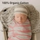 thumbnail image 4 of Swaddle GLLQUEN para bebés de 0 a 3 meses, paquete de 3 flores rosas, 4 of 9