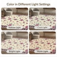 thumbnail image 7 of ODIKA 2'x3' Ultra-Soft Accent Mat, Mauve Damask Vintage Scroll Trellis Border Distressed Faded Boho None Washable, Bare feet friendly, Easy Care Indoor rug for Bedside, Footrest, 7 of 7