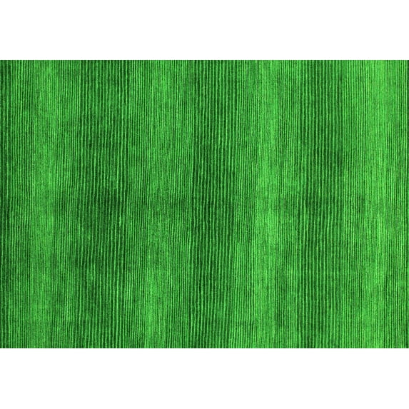 Ahgly Company Indoor Rectangle Abstract Green Modern Area Rugs, 8' x 10'