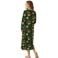thumbnail image 2 of Tutolipy Christmas Nightgowns for Women Bow Printed Sleepwear Full Length Loungewear Long Sleeve Night Dress for Home, XL, 2 of 7
