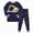 H01-Dark Blue, variant on TOWED22 Toddler Baby Boy Fall Clothes Color Block Pockets Crew Neck Long Sleeve Sweatshirt Pants 2 Pcs Outfits Size:6-7 Y,Color:Green