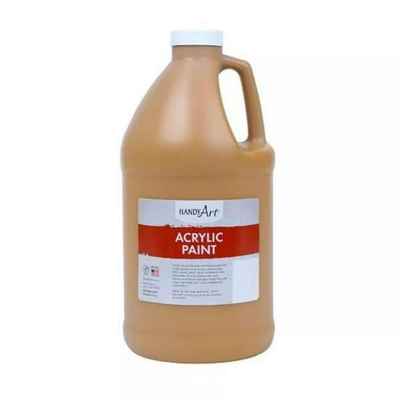 Handy Art 102-093 0.5 gal Acrylic Paint, Raw Sienna