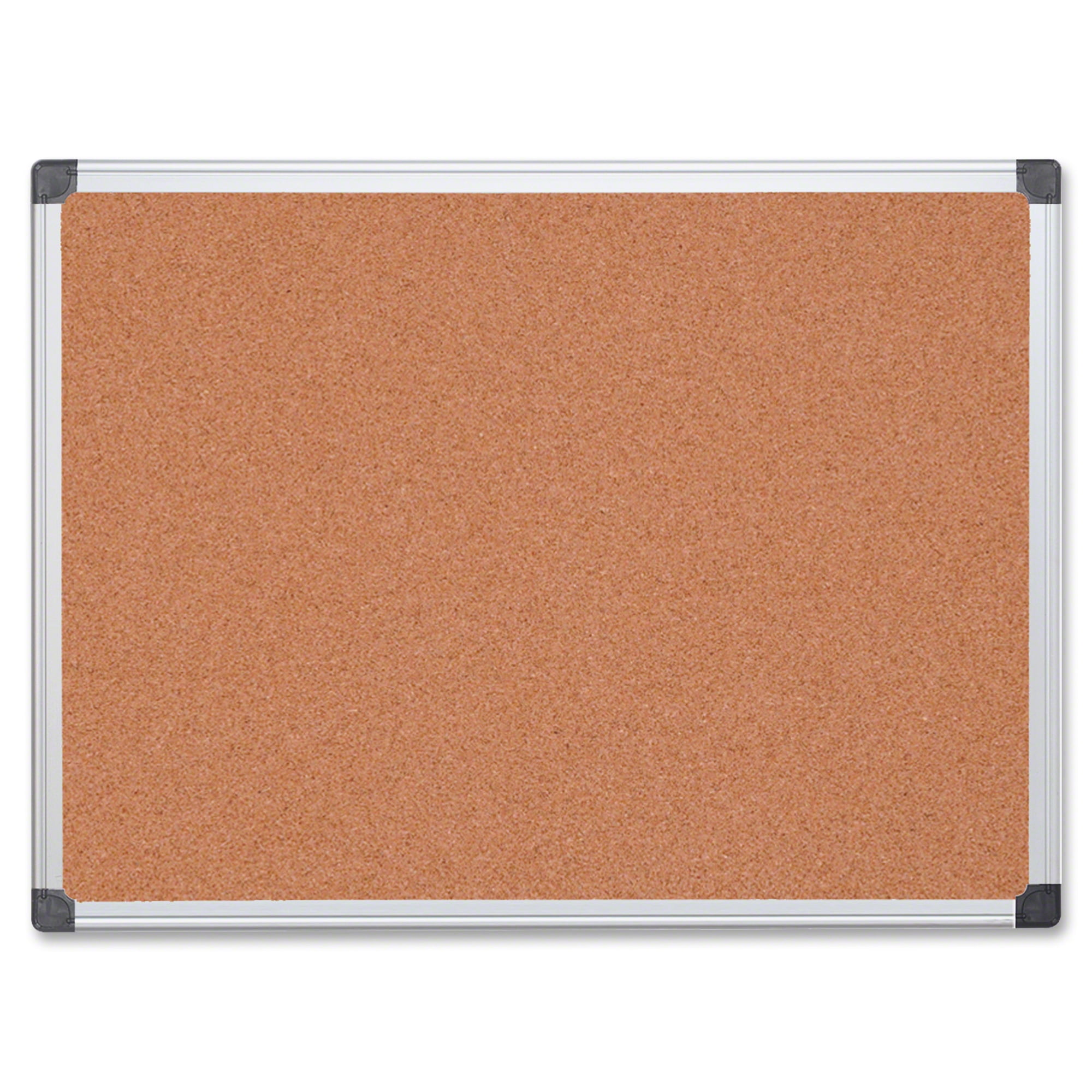 Bi-Silque Visual Communication Products 695318 Cork Bulletin Board, 48 x 36 in. - Aluminum Frame