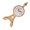 Gold, variant on Shelf Display Clock Tower Inspired Table Accent with Readable Analog Face, Powered Decorative Centerpiece