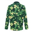 thumbnail image 5 of Kilaqueen Corduroy Blazer for Men St Patricks Day Single-Breasted Notch Lapel Suit Jackets Fashion Holiday Party Work Blazers with Pockets, 5 of 8