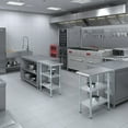 thumbnail image 5 of AmGood 30 in. x 15 in. Stainless Steel Table with Two Undershelves | Metal Utility Kitchen Prep Work Table | NSF, 5 of 9