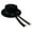 F, variant on Miniature Doll Hat Ornament Soft Felt Fabric Hat For Doll Costume Crafting Clothing Accessories Sewing Craft Project
