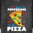thumbnail image 3 of Toy Story - You're The Pepperoni To My Pizza - Men's Crew Neck Fleece Pullover, 3 of 5