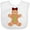 AA-White, variant on Inktastic Cute Gingerbread Girl with Red Plaid Bow Boys or Girls Baby Bib