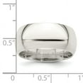 thumbnail image 2 of Chisel QCF090-10.5 9 mm Sterling Silver Comfort Fit Band, Polished - Size 10.5, 2 of 2