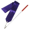 thumbnail image 1 of Amyove 4M Dance Ribbon Gym Rhythmic Art Gymnastic Ballet Streamer Twirling Rod Purple, 1 of 3