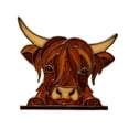 thumbnail image 2 of Cow Window Corner Decoration Set Of 3 Peeping Highland Cow Window Ornaments With Easy Installation, Easy-To-Install Christmas Farm Animal Decorations For Windowsills, Corners,, 2 of 6