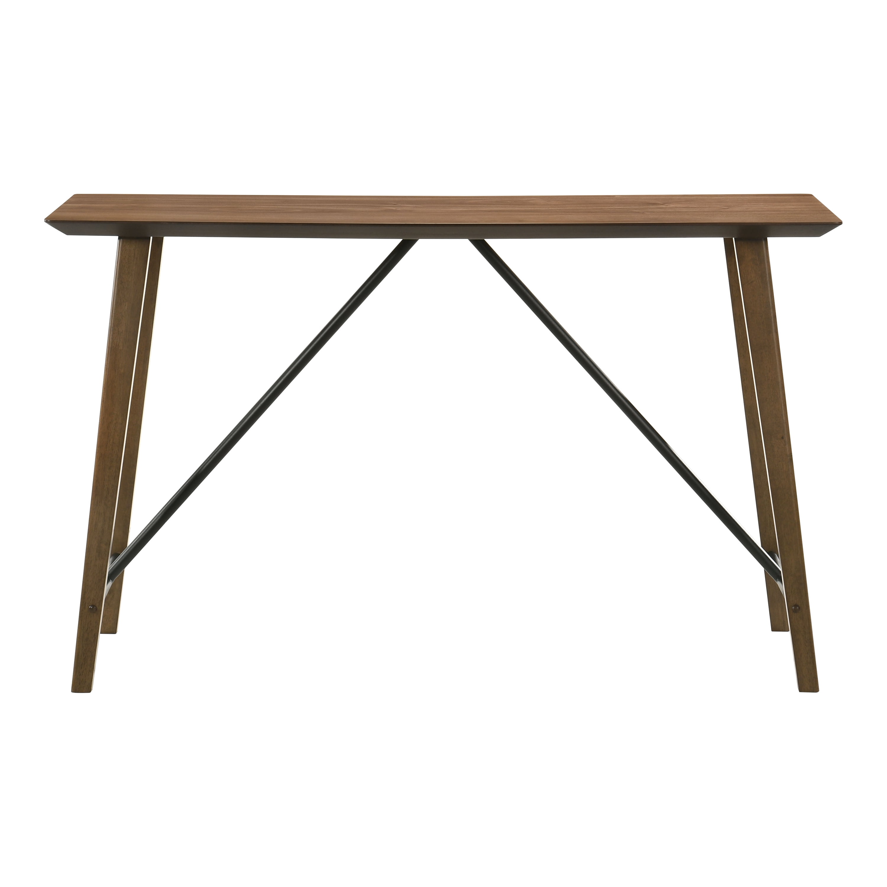 Furniture of America Rusmus 59" Rectangle Counter Height Dining Table, Walnut