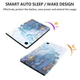 thumbnail image 3 of SaniMore Case For Samsung Galaxy Tab A8 10.5" 2022 [SM-X200/X205/X207], Marble Map Series PU Leather Shockproof Multi-Angles Stand Slim Lightweight Smart Cover for Galaxy Tab A8 10.5" 2022, Gold, 3 of 9