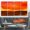 thumbnail image 1 of Dramatic Red Sunset at Desert - Extra Large Wall Art Landscape, 1 of 3