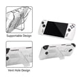 thumbnail image 5 of Vaupan Transparent PC Hard Case with Folding Bracket Handheld Protective Shell Suitable for Asus Rog Ally Handheld Host Split Gamepad Cover Console Protective Cases Game Console Shell (White), 5 of 7