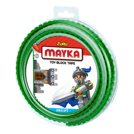 - Mayka Toy Block Tape, 6.5ft 2-stud (Green)