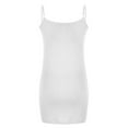 thumbnail image 6 of IROINNID Formal Dress for Women Wedding Guest Homecoming Party Trendy Solid V-neck Suspenders Sleeveless Night Dress,White, 6 of 6