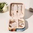 thumbnail image 6 of Christmas Travel Portable Jewelry Organizer: Square Jewelry Box Storage Case and Display for Rings, Earrings, Necklaces, Bracelets, and More - Suitable for Girls and Women, 6 of 6
