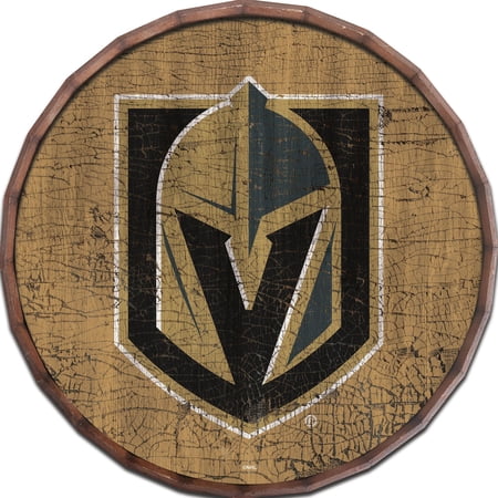 Vegas Golden Knights 24 Cracked Color Barrel Top Sign