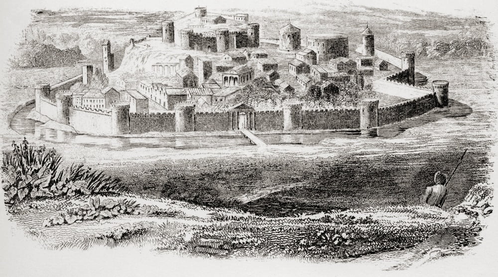 General Appearance Of Ancient Fortresses And Typical Architecture Of A