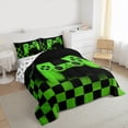 thumbnail image 3 of Castle Fairy Video Game 3 Pieces Queen Comforter Set for Kids Teens Adults,Game Controller Teens Game Ultra Soft Bedding Sets,Geometric Checkered Plaid Bedding Comforter Set Breathable, 3 of 8