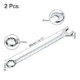 thumbnail image 2 of 2packs 27mm Combination Wrench with Offset 12-Point Box End and Angled Open End, 2 of 6