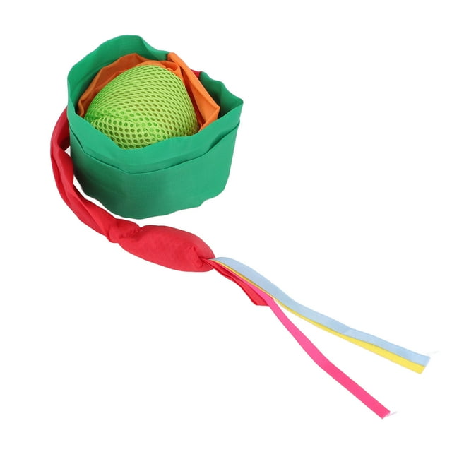 Tail Throw Ball Cats Bola De Sensorial Toy Toy Doble Mesh Mesh Algodón Olginado Para Niños Juego Al Aire Estrés Mano Ojo De Ojo