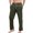 Green, variant on WREESH Men's Drawstring Sweatpants Pajama Pants Knit Cotton Lounge Bottoms Button Fly Black