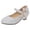 Silver, variant on Zshosam Toddler Heels Girls Dress Shoes Chunky High Heels Ankle Strap Party Wedding Princess Pump for Little Big Kid Size 12.5,(Gold Little Kids 12.5)