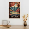 thumbnail image 3 of Retro Montreal Mount Royal Poster Vintage Canadian City Tourism Art for Walls Print Poster, 3 of 8