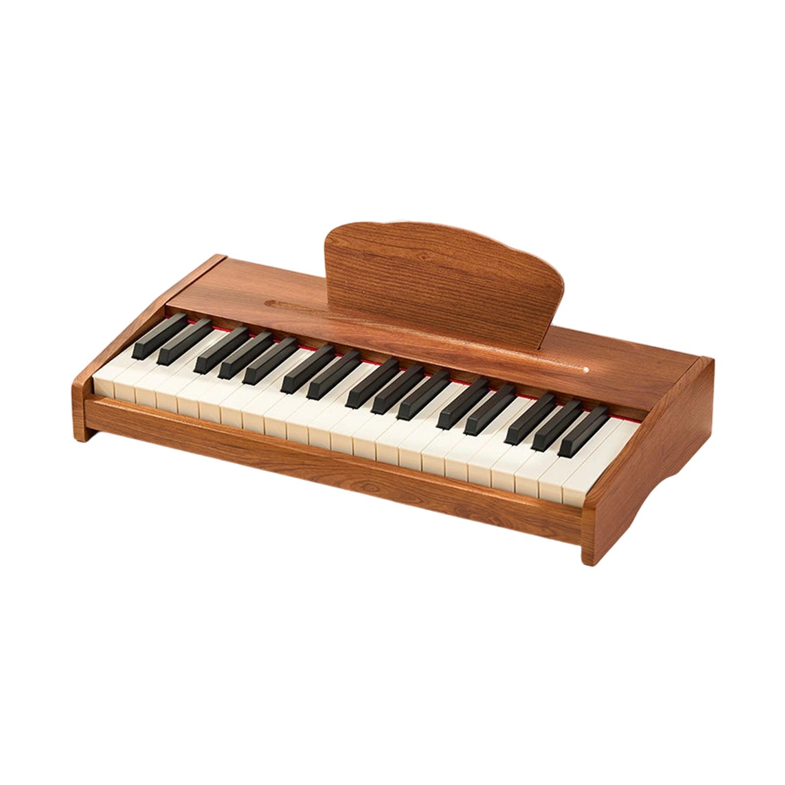 Keyboard Piano Kids Wood Piano 37 Keys Educational Instrument Wooden Material Home Learning for Children