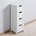thumbnail image 4 of MAYEERTY White Bathroom Storage Cabinet, Freestanding Cabinet with Drawers, 4 of 8