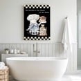 thumbnail image 5 of Canvas Wall Art Farmhouse Chef Canvas Art Print Gnome Cake Dessert Maker Black White Plaid Pictures Wall Decor for Living Room Bedroom Artwork Decorations Stretched Framed Ready to Hang 8"x10", 5 of 9