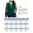 thumbnail image 5 of Gleelist Womens Plus Size Long Sleeve Henley Tops V Neck Casual Loose Fit Shirts Blouses Trendy Clothes XL-5XL, 5 of 7
