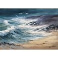 thumbnail image 2 of Withaar, Reint 32x24 White Modern Wood Framed Museum Art Print Titled - At the sea II, 2 of 4