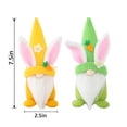 thumbnail image 2 of TETOU 2pcs Easter Gnomes Plush,7 Inch Handmade Easter Bunny Gnomes Spring Decorations for Easter Party Home Kids Gift Centerpiece Ornament(Yellow+Green), 2 of 6