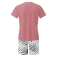 thumbnail image 5 of Save On 2 Pcs Summer Mens Shorts Tops Outfits Trends Floral Printed T-Shirts Short Sleeve Crewneck Tees Knee Length Beach Shorts Flower Print Sweatpants Lounge Breathable Clothes Trends 2025 Outfit, 5 of 5
