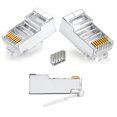thumbnail image 2 of Conectores RJ45 Cat6 VIVOCH C6 de 2 piezas con blindaje metálico, 50 unidades, 2 of 6
