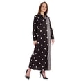 thumbnail image 2 of Bimba Robe Chemise Maxi à Manches Longues Imprimée pour Femmes, Coupe Ample Décontractée, Boutonnée, 2 of 7