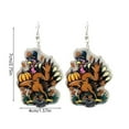 thumbnail image 3 of Thanksgiving Earrings Autumn Pumpkin Turkey Acrylic Jewelry European Border Halloween Accessories for Festive Celebrations, 3 of 3