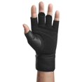 thumbnail image 3 of Harbinger Pro Wristwrap Weightlifting Gloves, Medium, Black, 3 of 5