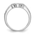 thumbnail image 2 of 14K White Gold Ring Band Wedding Diamond Round , Size 7, 2 of 7