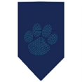 thumbnail image 1 of Paw Blue Rhinestone Bandana Navy Blue Large, 1 of 1