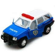 Super Emergency Challenger - Police, Blue & White - Showcasts 9721/4E - 4.5 Inch Scale Diecast Model Replica (Brand New, but NOT IN BOX)