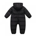 thumbnail image 5 of SYNPOS 0-12M Baby Flannel Lining Snowsuit Unisex Winter Warm Jumpsuit Double Zip Up Romper, 5 of 16