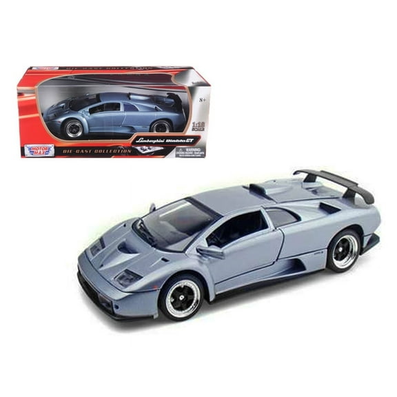 Lamborghini Diablo GT Silver 1/18 Diecast Model Car by Motormax