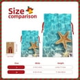 thumbnail image 3 of Pofeuu Starfish And Seashell On The Beach 1 Print Burlap Bags with Drawstrings Drawstring Gift Bags Pouch Bag for Thankgiving Birthday Party Gift Wrapping Treats and Party Favors-Medium, 3 of 9