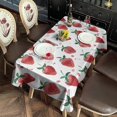 thumbnail image 2 of Strawberry Plants Fruit Watercolor Rectangle Tablecloth 60"x102",Waterproof Polyester Rectangle Table Cloth, Wipeable Spillproof Polyester Tablecloth for Dining, Camping, Indoor and Outdoor, 2 of 6
