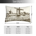 thumbnail image 2 of Salouo Dutch Windmill Pattern Pillow Cases,1PC Pillow Covers with Envelope Closure Decorative Pillow Case for Bed Couch,Pillows Not Included-14"x20", 2 of 6